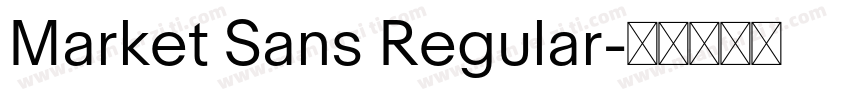 Market Sans Regular字体转换